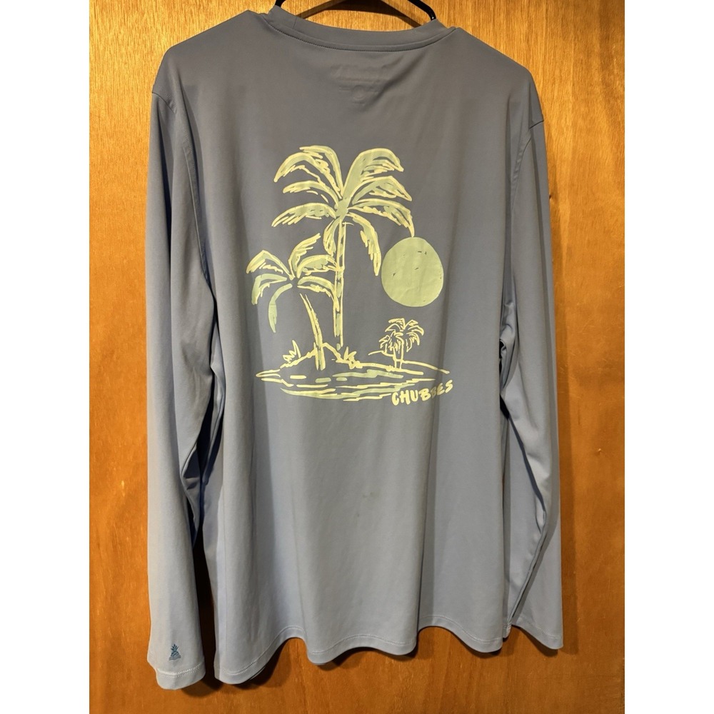 Chubbies "The Weekend Has Arrived" Long Sleeve Performance Shirt Blue XL New (K)